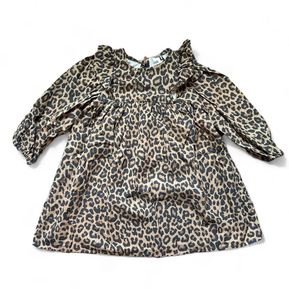 Girls leopard dress size 4